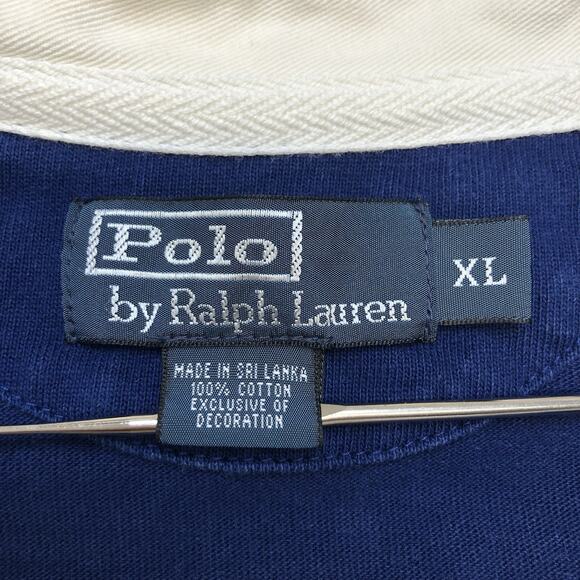 Polo Ralph Lauren Shirt Men’s XL Big Pony Crest Embroidered Sweatshirt Blue - Picture 2 of 10